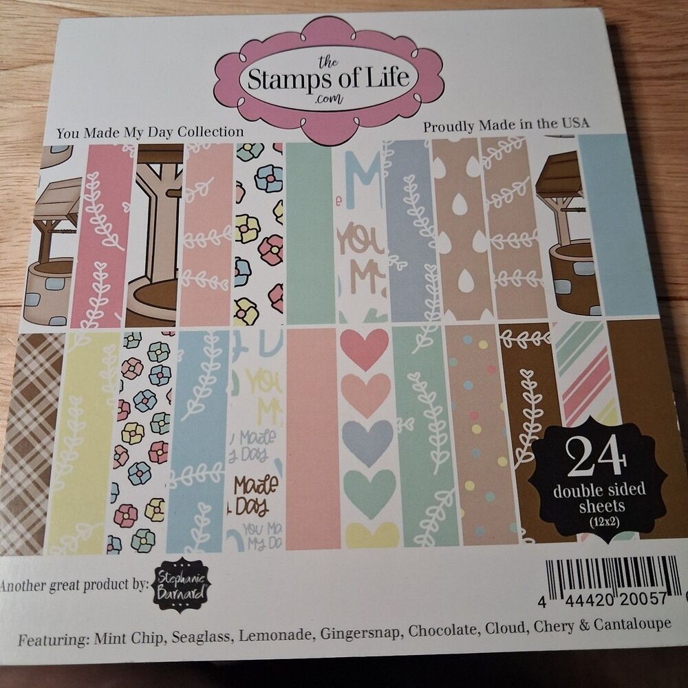 6x6 Paper Pad Destash 7 Complete Pads Stamps of Life Stampin Up Pink & Main - Picture 8 of 13
